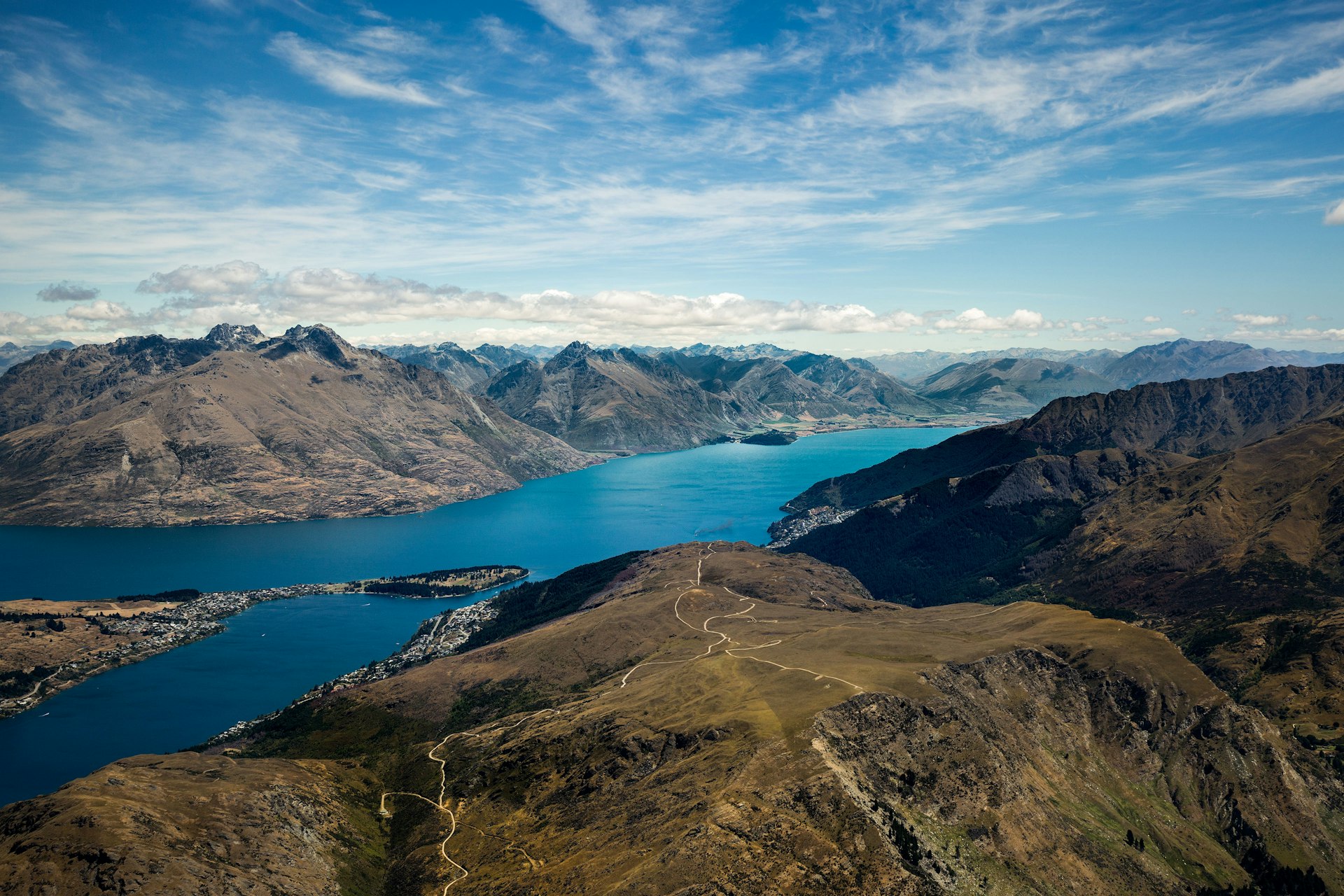 Mountain landscape in Central Otago, New Zealand